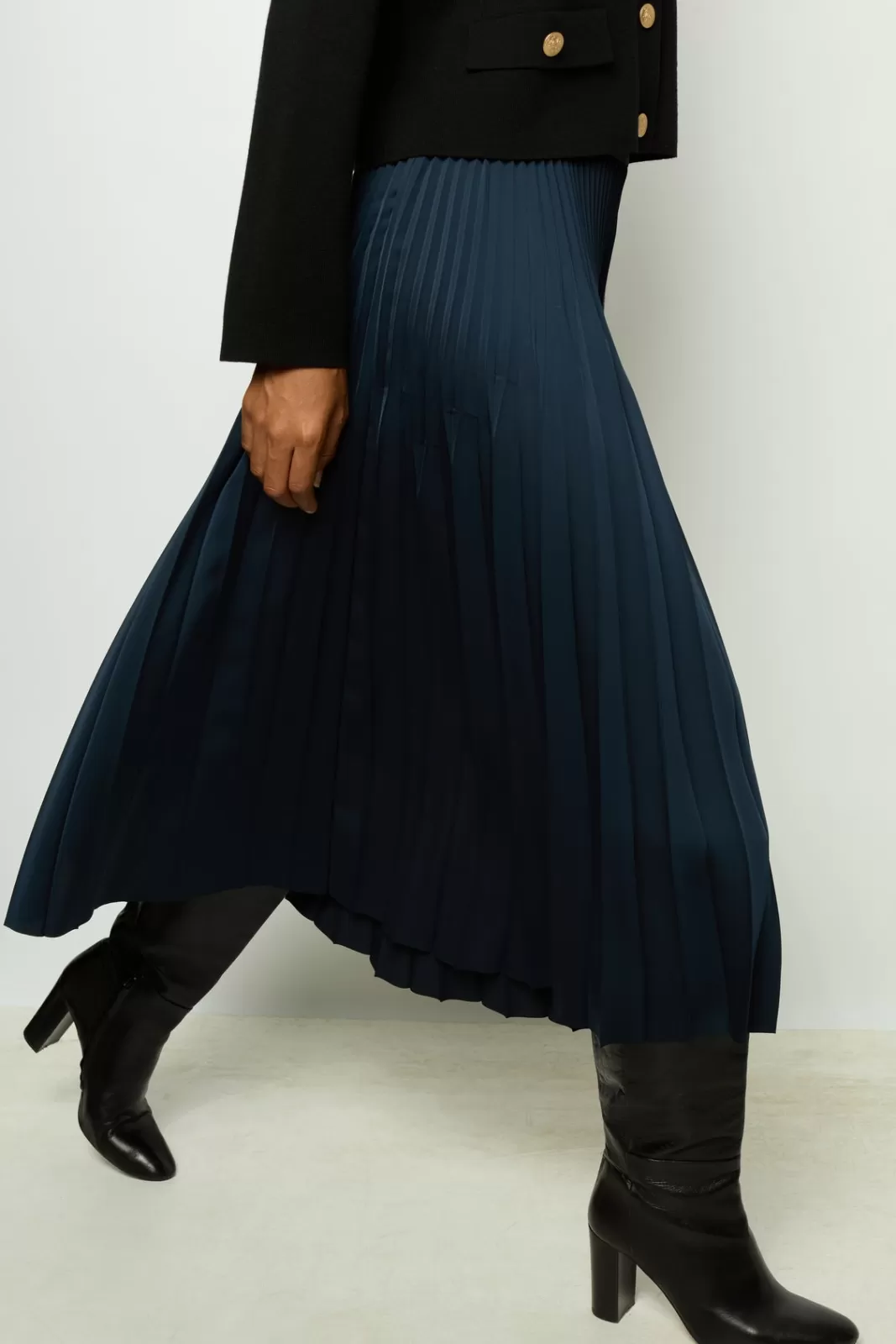 Gerard Darel Jupe midi plissée unie - CHARLENE