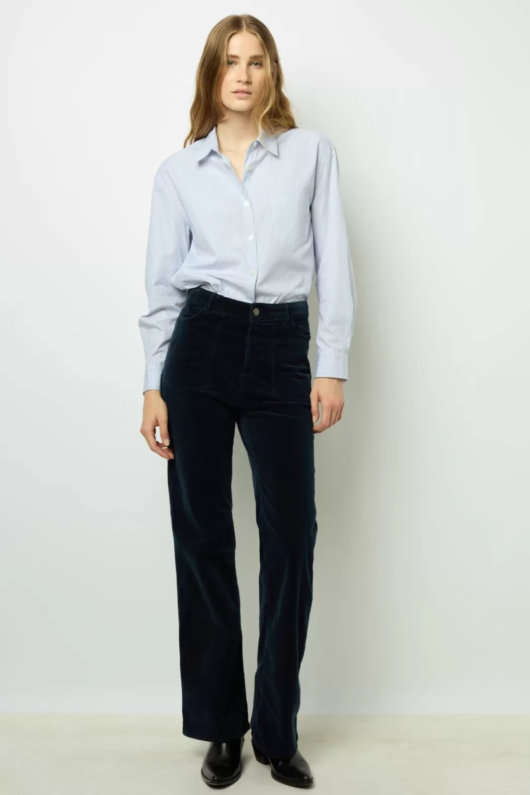 Gerard Darel Pantalon flare en velours à côtes - NAZIA