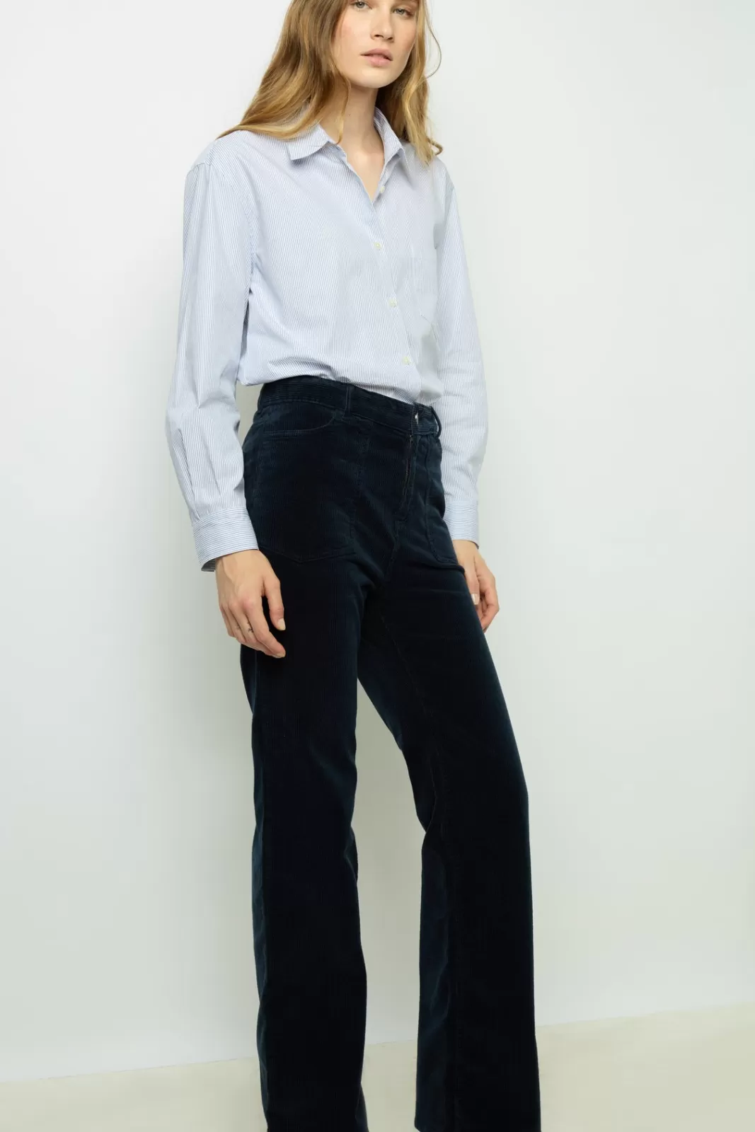 Gerard Darel Pantalon flare en velours à côtes - NAZIA