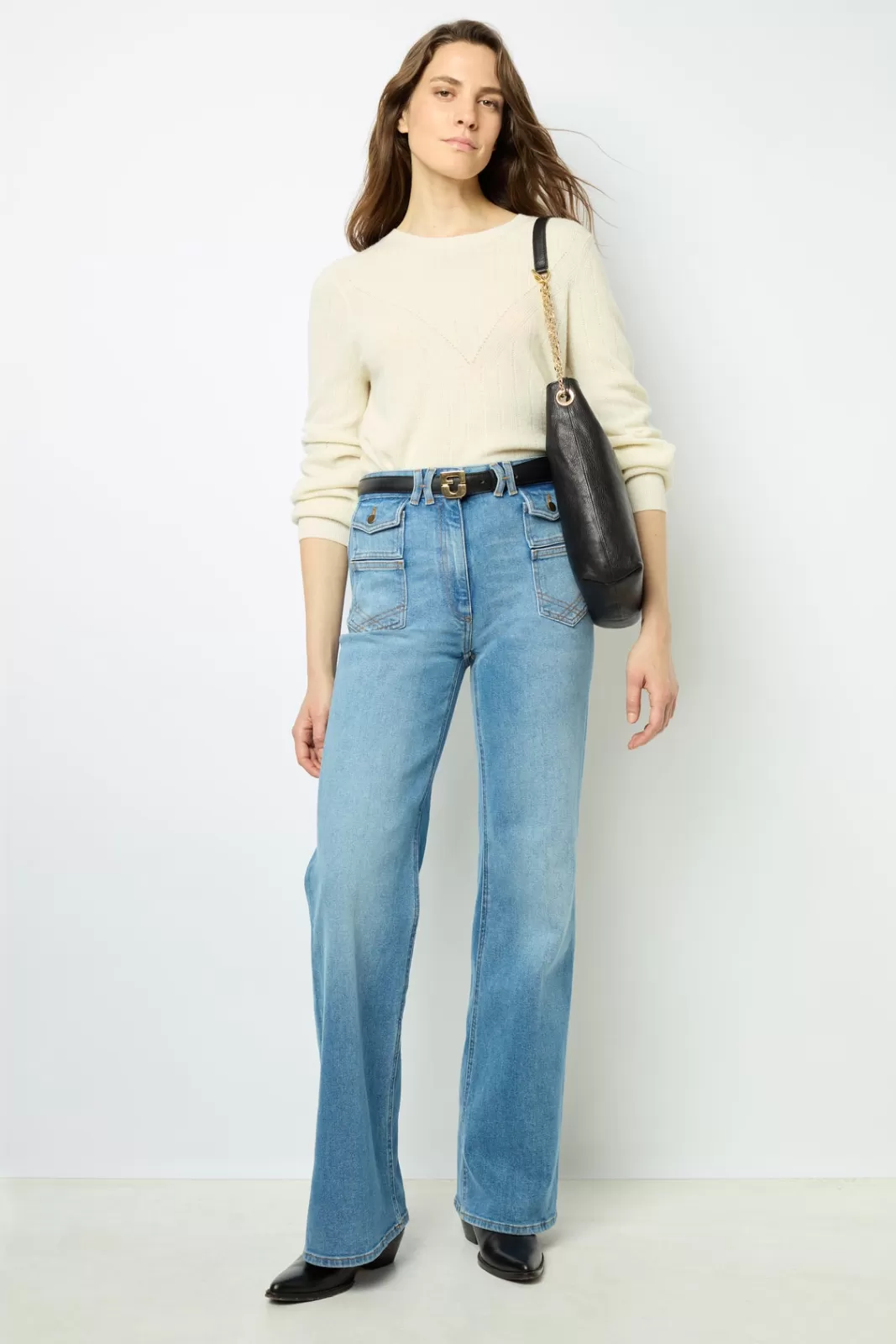 Gerard Darel Pull à col rond en laine fine - JANINE