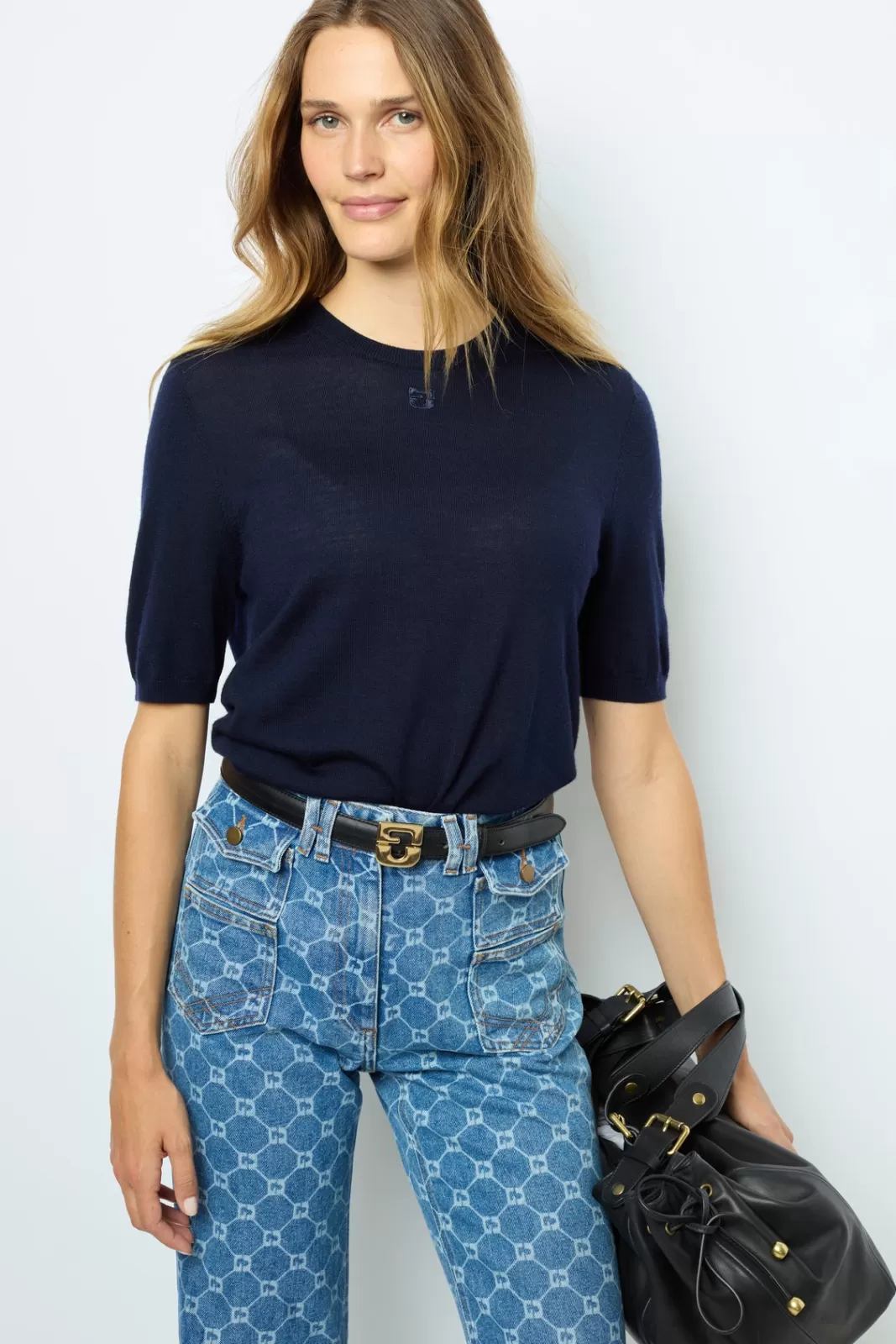 Gerard Darel Pull manches courtes en laine - LYSEA