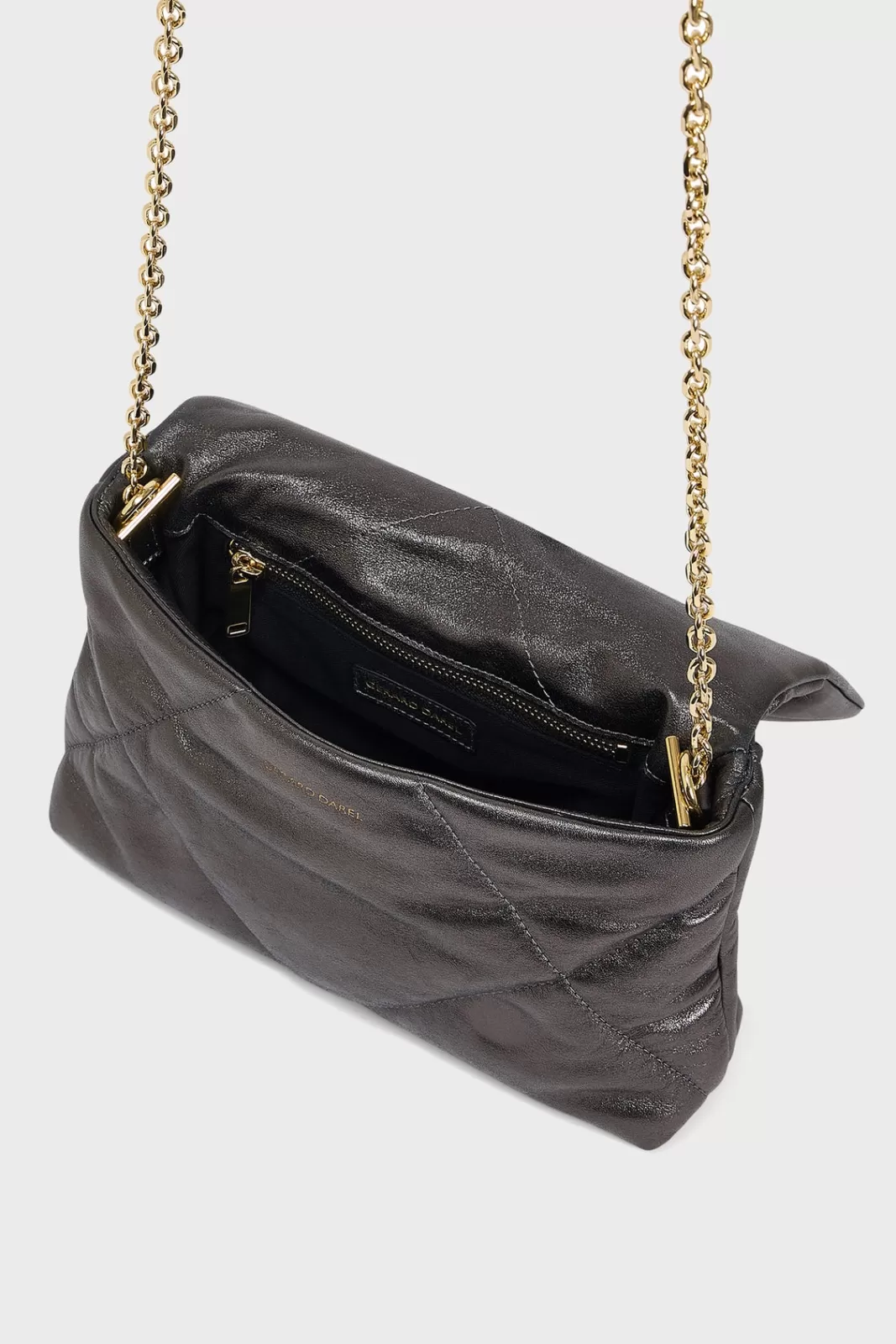 Gerard Darel Sac porté travers en cuir métallisé matelassé - LE FANNY