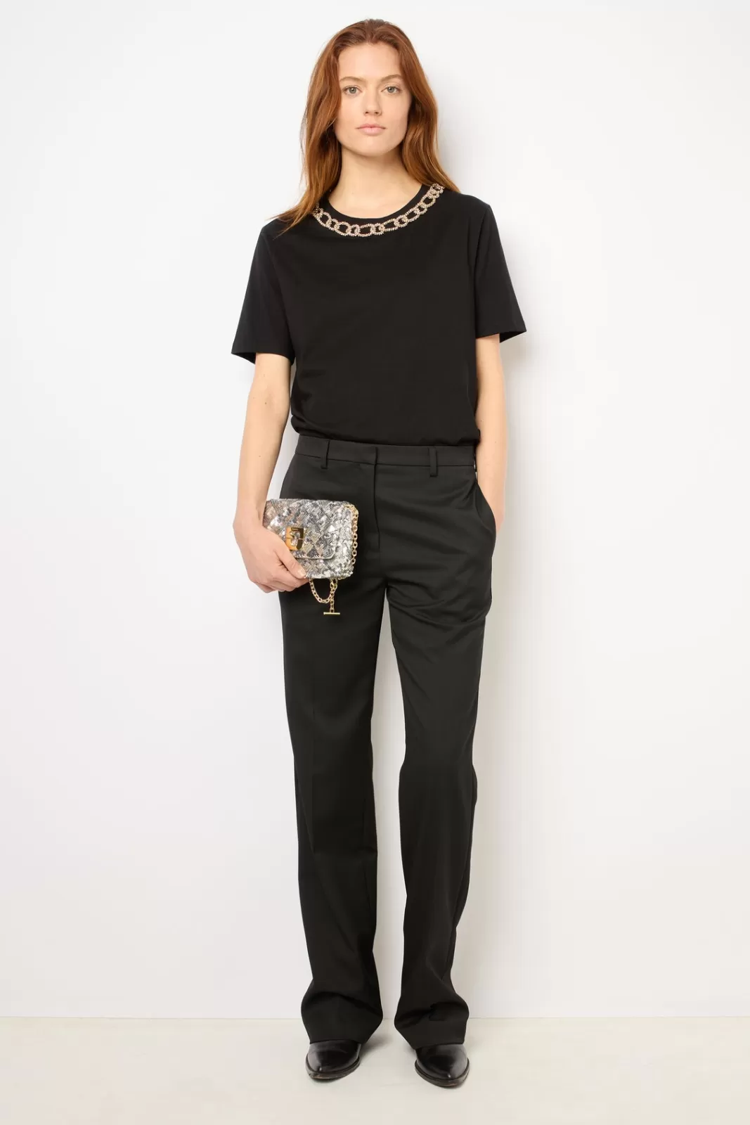 Gerard Darel T-shirt chaîne et strass - AGNES